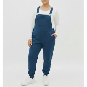 Swoveralls The Great Fantastic Navy Blue Sweat Overalls Jogger Leg Women’s M